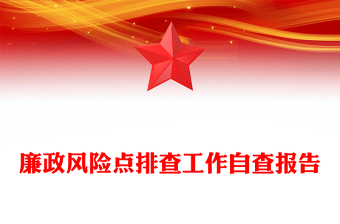 廉政风险点排查工作自查报告