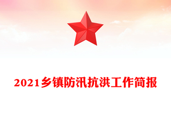 2021乡镇防汛抗洪工作简报