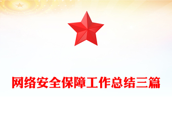 网络安全保障工作总结三篇