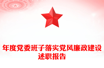 年度党委班子落实党风廉政建设述职报告