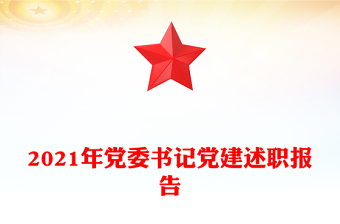 2021年党委书记党建述职报告