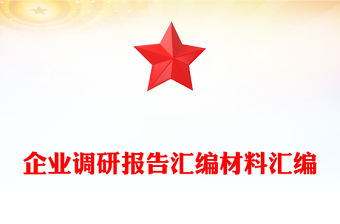 企业调研报告汇编材料汇编