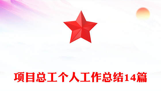 项目总工个人工作总结14篇