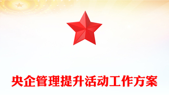 央企管理提升活动工作方案