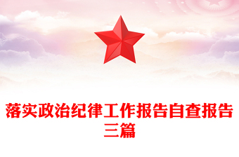 落实政治纪律工作报告自查报告三篇