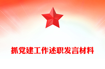 抓党建工作述职发言材料