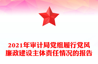 履行党建主体责任情况报告