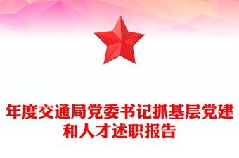 年度交通局党委书记抓基层党建和人才述职报告