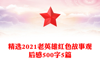 精选2021老英雄红色故事观后感500字5篇