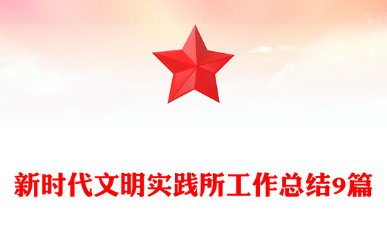 新时代文明实践所工作总结9篇