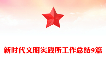 新时代文明实践所工作总结9篇