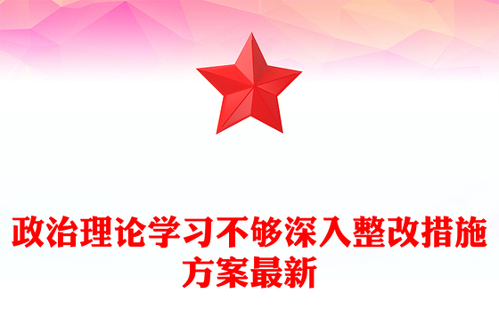 政治理论学习不够深入整改措施方案最新