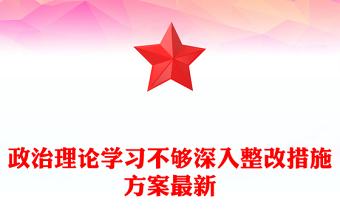 政治理论学习不够深入整改措施方案最新
