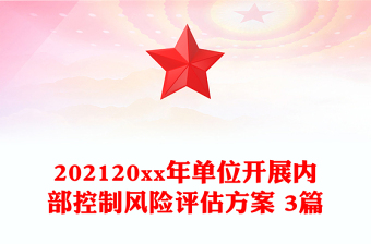 202120xx年单位开展内部控制风险评估方案 3篇