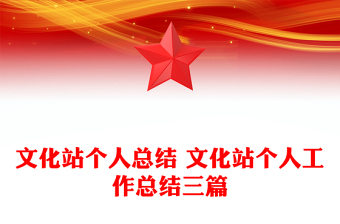 文化站个人总结 文化站个人工作总结三篇