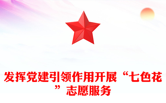 发挥党建引领作用开展“七色花”志愿服务