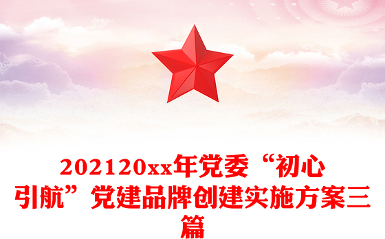 202120xx年党委“初心引航”党建品牌创建实施方案三篇