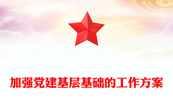加强党建基层基础的工作方案