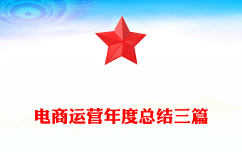 电商运营年度总结三篇