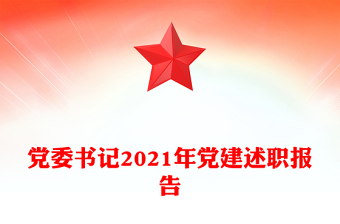 党委书记2021年党建述职报告