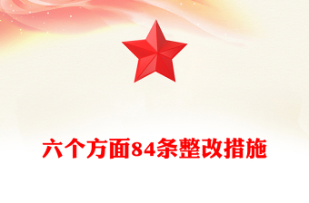 六个方面84条整改措施