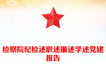 检察院纪检述职述廉述学述党建报告