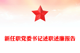 新任职党委书记述职述廉报告