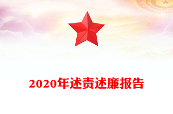 2020年述责述廉报告