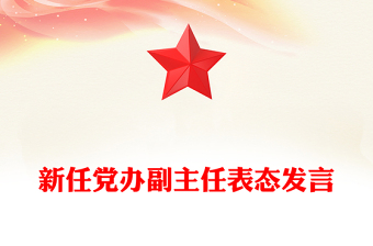 新党员表态发言