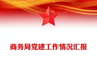商务局党建工作情况汇报