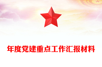 年度党建重点工作汇报材料