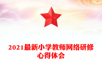 2021最新小学教师网络研修心得体会