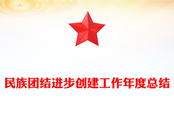 民族团结进步创建工作年度总结