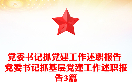 党委书记抓党建工作述职报告 党委书记抓基层党建工作述职报告3篇