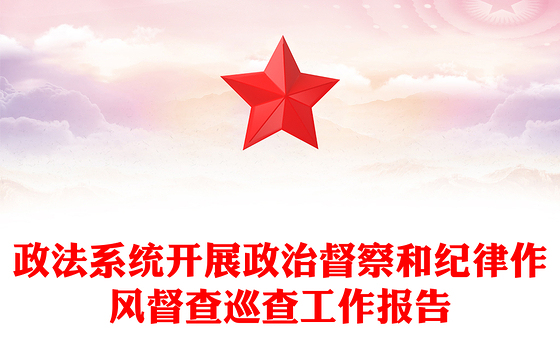 政法系统开展政治督察和纪律作风督查巡查工作报告