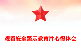 观看安全警示教育片心得体会