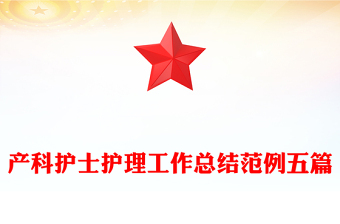 产科护士护理工作总结范例五篇