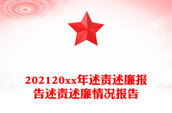 202120xx年述责述廉报告述责述廉情况报告