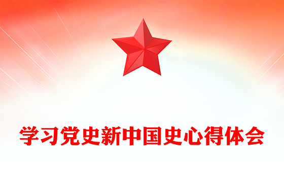 学习党史新中国史心得体会