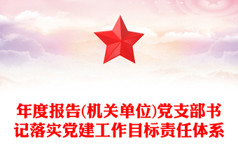 年度报告(机关单位)党支部书记落实党建工作目标责任体系