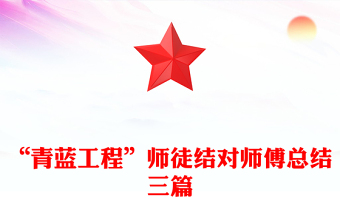 “青蓝工程”师徒结对师傅总结三篇