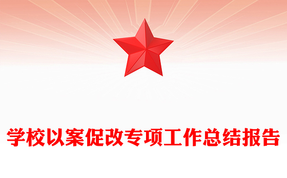 学校以案促改专项工作总结报告