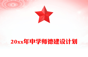 20xx年中学师德建设计划