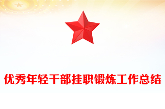 优秀年轻干部挂职锻炼工作总结