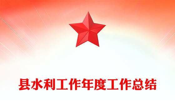 县水利工作年度工作总结