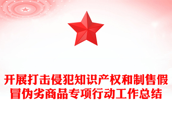 开展打击侵犯知识产权和制售假冒伪劣商品专项行动工作总结