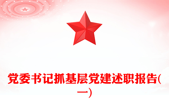 党委书记抓基层党建述职报告(一)