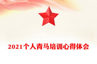 2021个人青马培训心得体会
