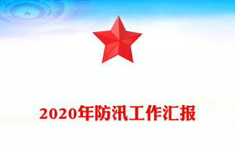 2020年防汛工作汇报