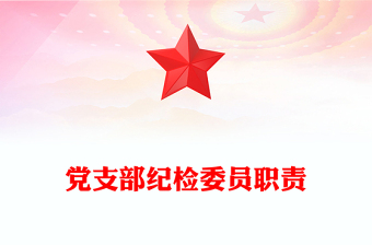 党支部纪检委员职责
